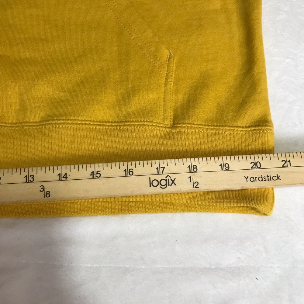 RVCA Matty Hoodie Men’s Size M Color Yelow Kangaroo Pocket Pullover 100% Cotton - Picture 9 of 14
